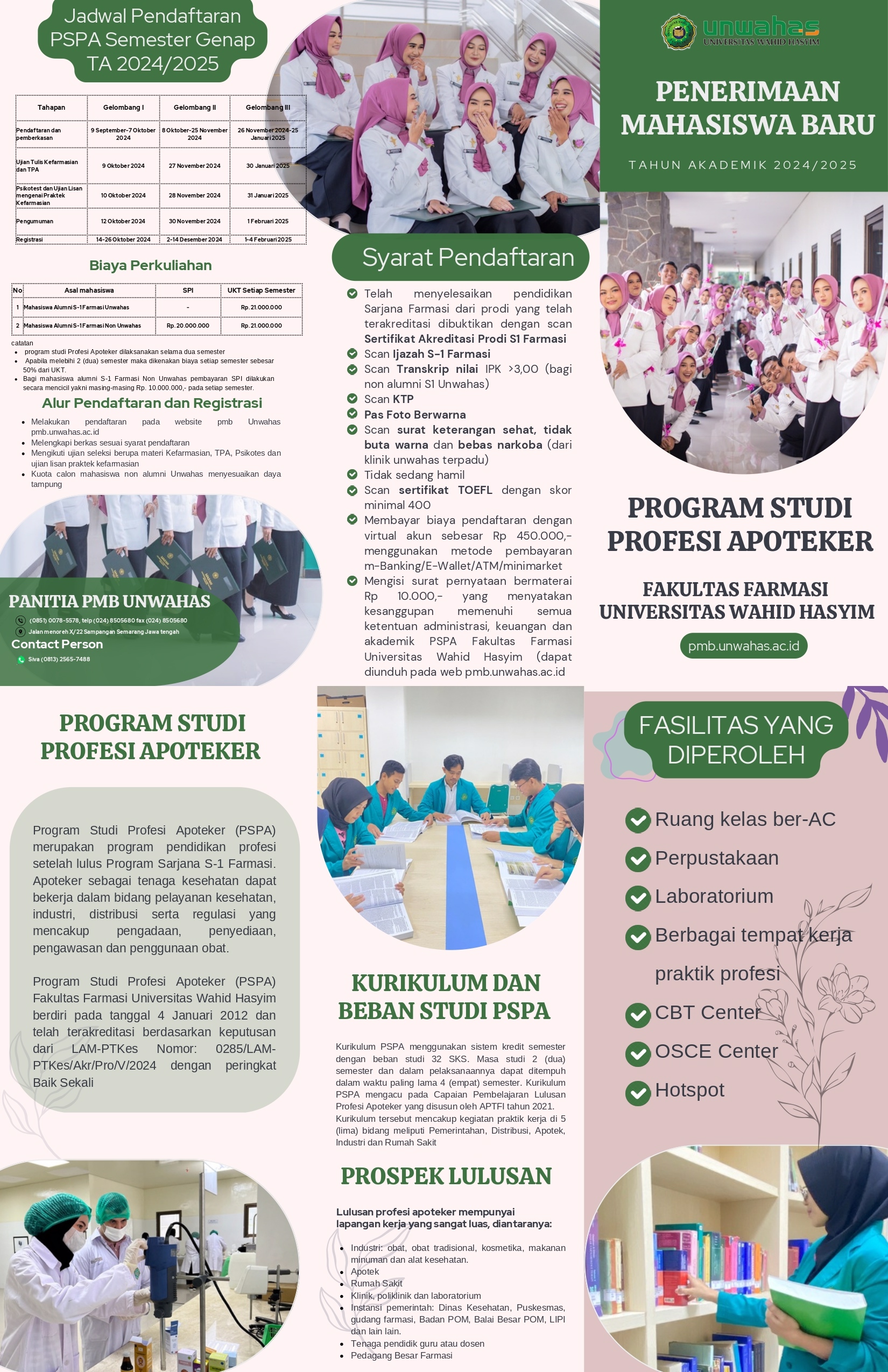 PEMBUKAAN PENDAFTARAN PROGRAM STUDI PROFESI APOTEKER SEMESTER GENAP TA 2024/2025